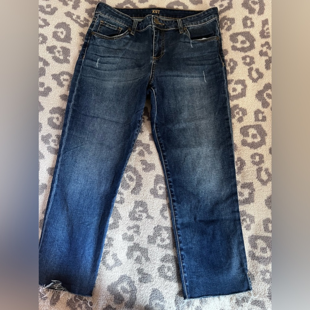 KUT FROM THE KLOTH cropped skinny jeans
